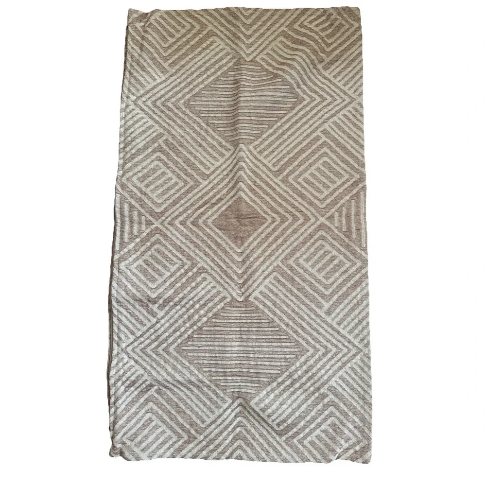 Pottery Barn Sweet July Geo Cotton Reversible King Sham 36x20